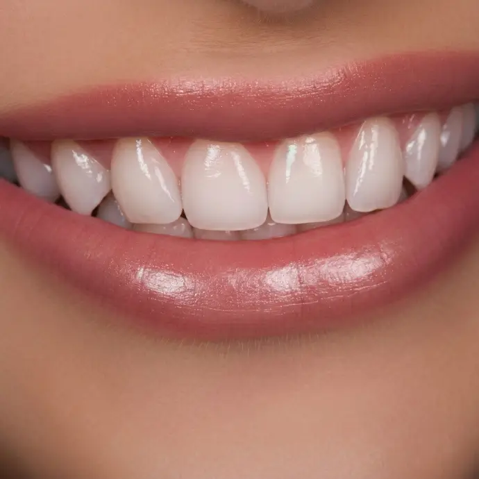 Porcelain veneers being prepared for placement